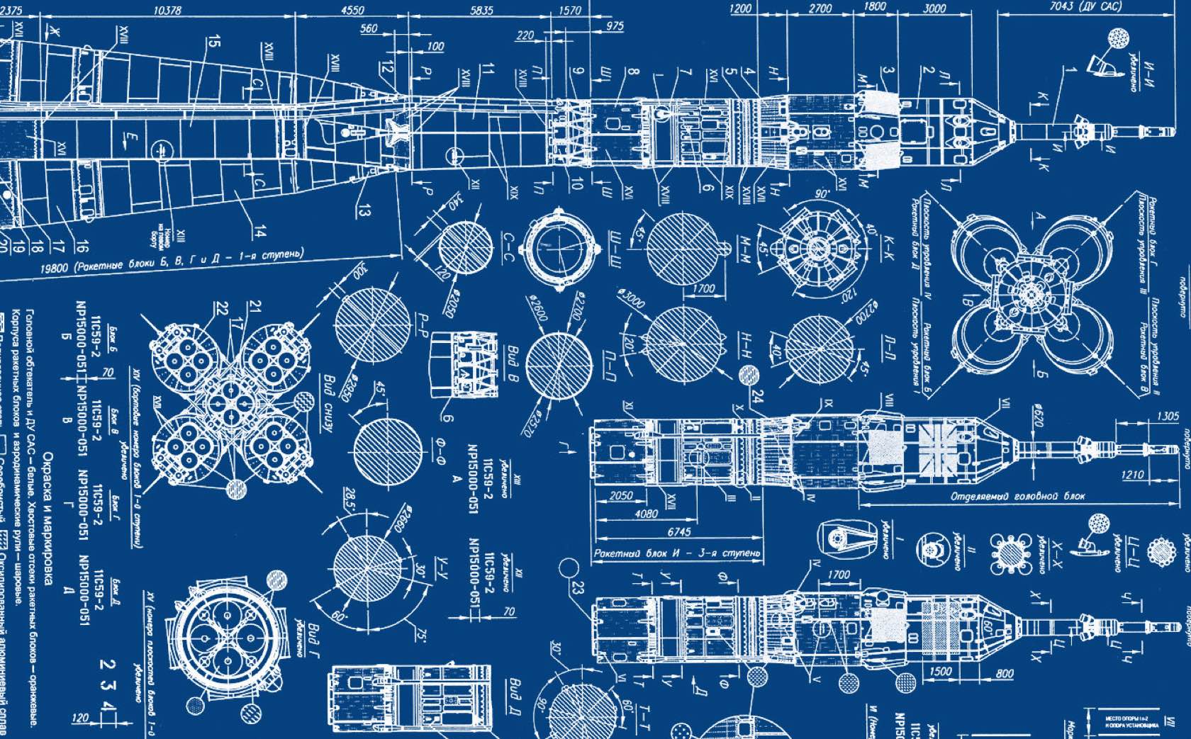 Soyuz rocket blueprint
